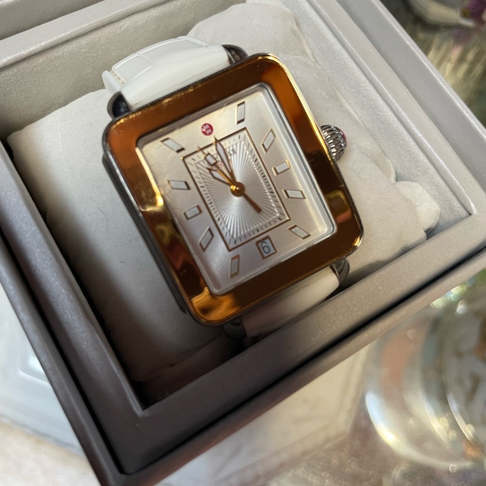Michele Deco watch silicone strap